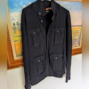 BOSS ORANGE Black Lightweight Jacket